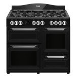 Creda 100cm Dual Fuel Range Cooker - Black