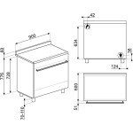 90cm Black Dual Fuel Range Cooker