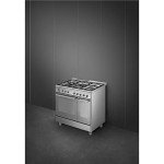 Smeg 90cm Dual Fuel Range Cooker - Stainless Steel