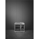Smeg 90cm Dual Fuel Range Cooker - Stainless Steel