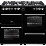 Belling 100cm Dual Fuel Range Cooker - Black
