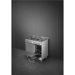 Smeg 90cm Dual Fuel Range Cooker - Stainless Steel