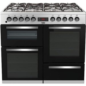 Beko Dual Fuel Range Cooker - Stainless Steel