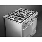 Smeg 90cm Dual Fuel Range Cooker - Stainless Steel