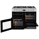 Beko Dual Fuel Range Cooker - Stainless Steel