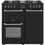 Belling Sandringham 90 Dual Fuel Range Cooker - Black
