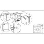Zanussi 72L Built-In Fan Oven with Self-Cleaning