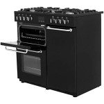 Belling Sandringham 90 Dual Fuel Range Cooker - Black