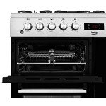 Beko Dual Fuel Range Cooker - Stainless Steel
