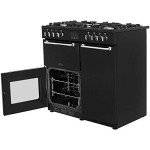Belling Sandringham 90 Dual Fuel Range Cooker - Black