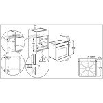 Zanussi 72L Built-In Fan Oven with Self-Cleaning