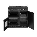 Richmond S900DF 90cm Black Dual Fuel Cooker