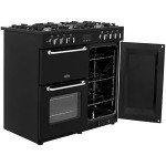 Belling Sandringham 90 Dual Fuel Range Cooker - Black