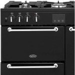 Belling Sandringham 90 Dual Fuel Range Cooker - Black