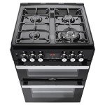 Belling 60cm Double Oven Dual Fuel Cooker - Black