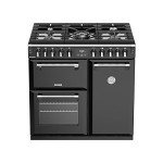 Richmond S900DF 90cm Black Dual Fuel Cooker