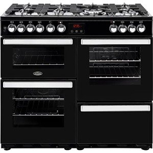 Belling 100cm Dual Fuel Range Cooker - Black