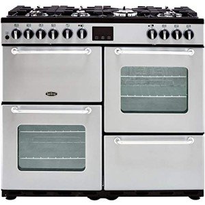 Belling 100cm Dual Fuel Range Cooker - Silver