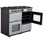 Belling 100cm Dual Fuel Range Cooker - Silver