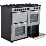 Belling 100cm Dual Fuel Range Cooker - Silver
