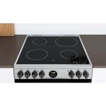 Indesit 60cm Stainless Steel Double Electric Oven