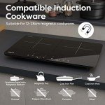 CIARRA 2800W Dual Induction Hob with Touch Control