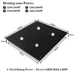 COVERCOOK 4-Burner Induction Electric Cooktop