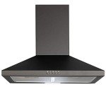 SIA CHL60BL Black 60cm Pyramid Cooker Hood