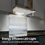 CIARRA 60cm Stainless Steel Wall-Mounted Cooker Hood