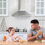 CIARRA 60cm Stainless Steel Wall-Mounted Cooker Hood