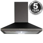 SIA CHL60BL Black 60cm Pyramid Cooker Hood