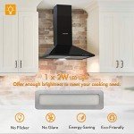 FIREGAS 60cm Black Wall-Mounted Cooker Hood