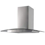 SIA 60cm Curved Glass Stainless Steel Cooker Hood