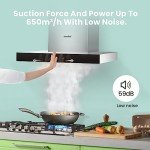 Comfee 60cm Stainless Steel Chimney Extractor Hood