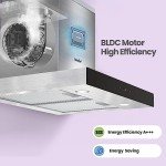 Comfee 60cm Stainless Steel Chimney Extractor Hood