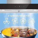 Comfee 60cm Stainless Steel Chimney Extractor Hood