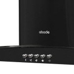 Abode 60cm Curved Glass Black Cooker Hood