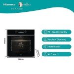 Hisense 77L Built-In Electric Oven with Pyrolytic Cleaning