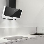 60cm CIARRA Angled Cooker Hood with Carbon Filters
