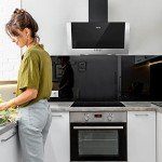 60cm CIARRA Angled Cooker Hood with Carbon Filters