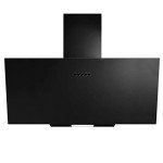 SIA 70cm Black Angled Glass Cooker Hood