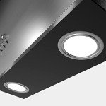 60cm CIARRA Angled Cooker Hood with Carbon Filters