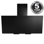 SIA 70cm Black Angled Glass Cooker Hood