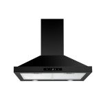 FIREGAS 60cm Black Wall-Mounted Cooker Hood