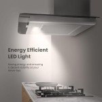 COMFEE' 60cm Stainless Steel Chimney Cooker Hood