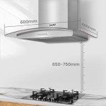 COMFEE' 60cm Stainless Steel Chimney Cooker Hood