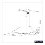 Ciarra 90cm Wall-Mounted Stainless Steel Cooker Hood