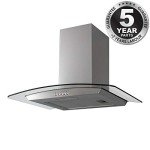 SIA 70cm Curved Glass Stainless Steel Cooker Hood