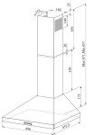 Ferre PH500-PBL Black Pyramid Chimney Hood