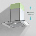 Ciarra 60cm Curved Glass Cooker Hood